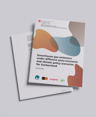 Greenhouse gas emissions under different socio-economic and climate policy scenarios for Switzerland
